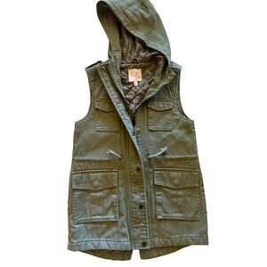 Youth Girls Olive Green Vest